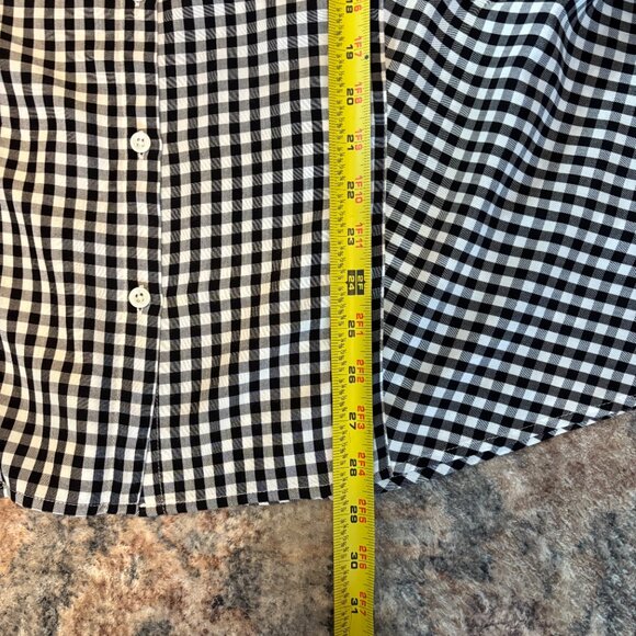 J. Jill Women's Plus Classic B/W Gingham Check Button-Front Shirt Top Blouse 2X - Picture 9 of 9